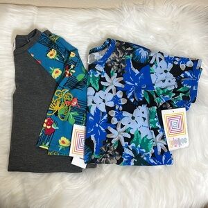 NWT Set of 2 LuLaRoe Sloan Gracie Floral Tops